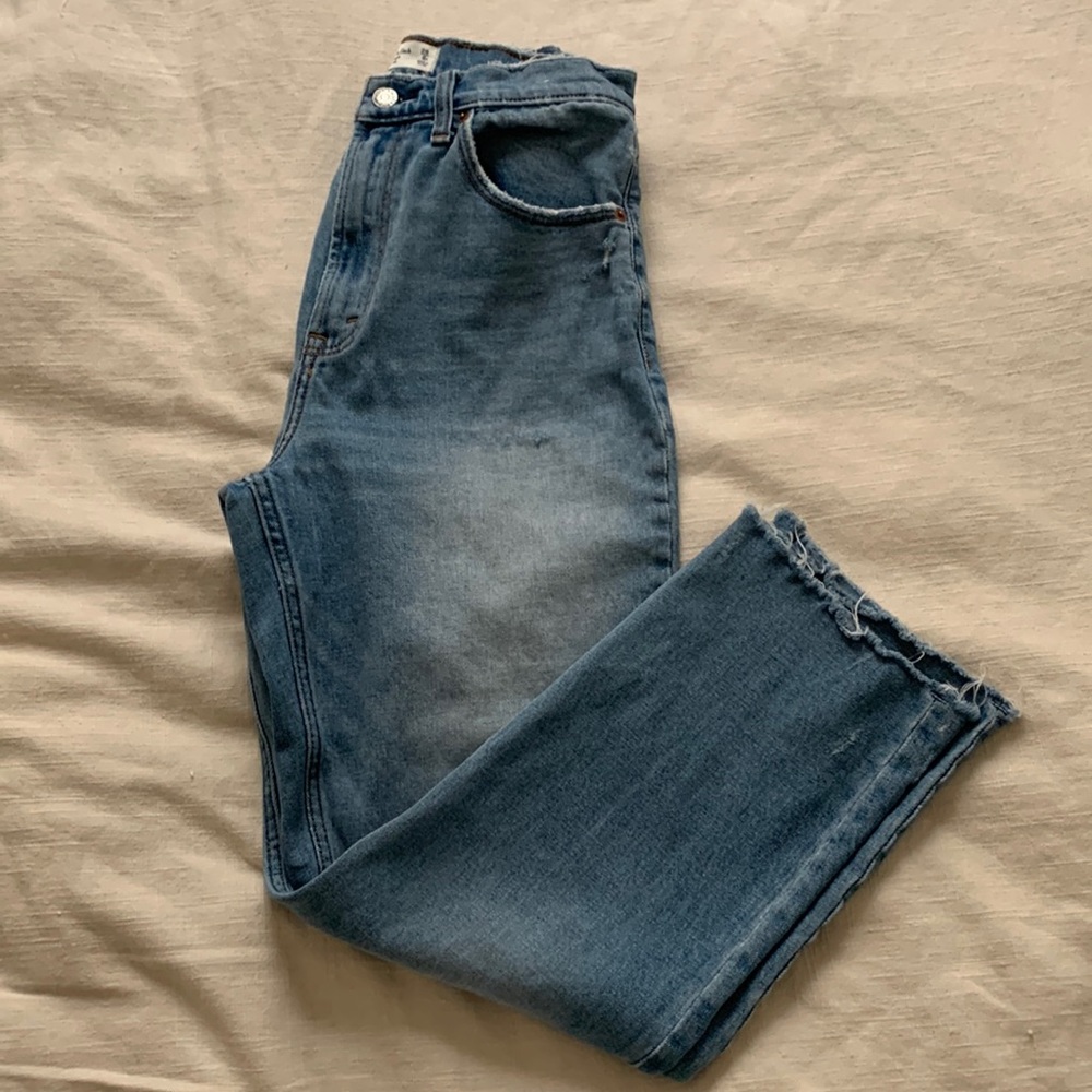 Abercrombie & Fitch The Ankle Straight Ultra High Rise 28/6R
